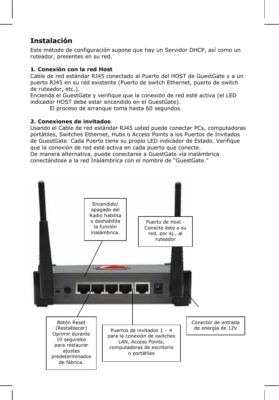 12 - instalación | INTELLINET NETWORK 524827 GuestGate MK II Quick Install Guide User Manual | Page 12 / 36