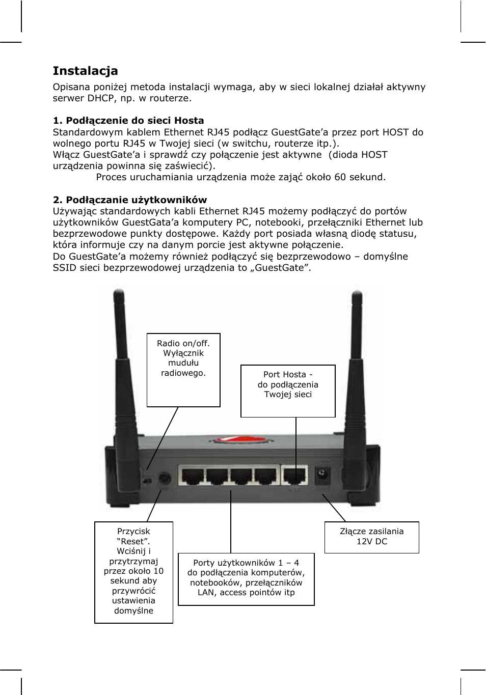 28 - instalacja | INTELLINET NETWORK 524827 GuestGate MK II Quick Install Guide User Manual | Page 28 / 36