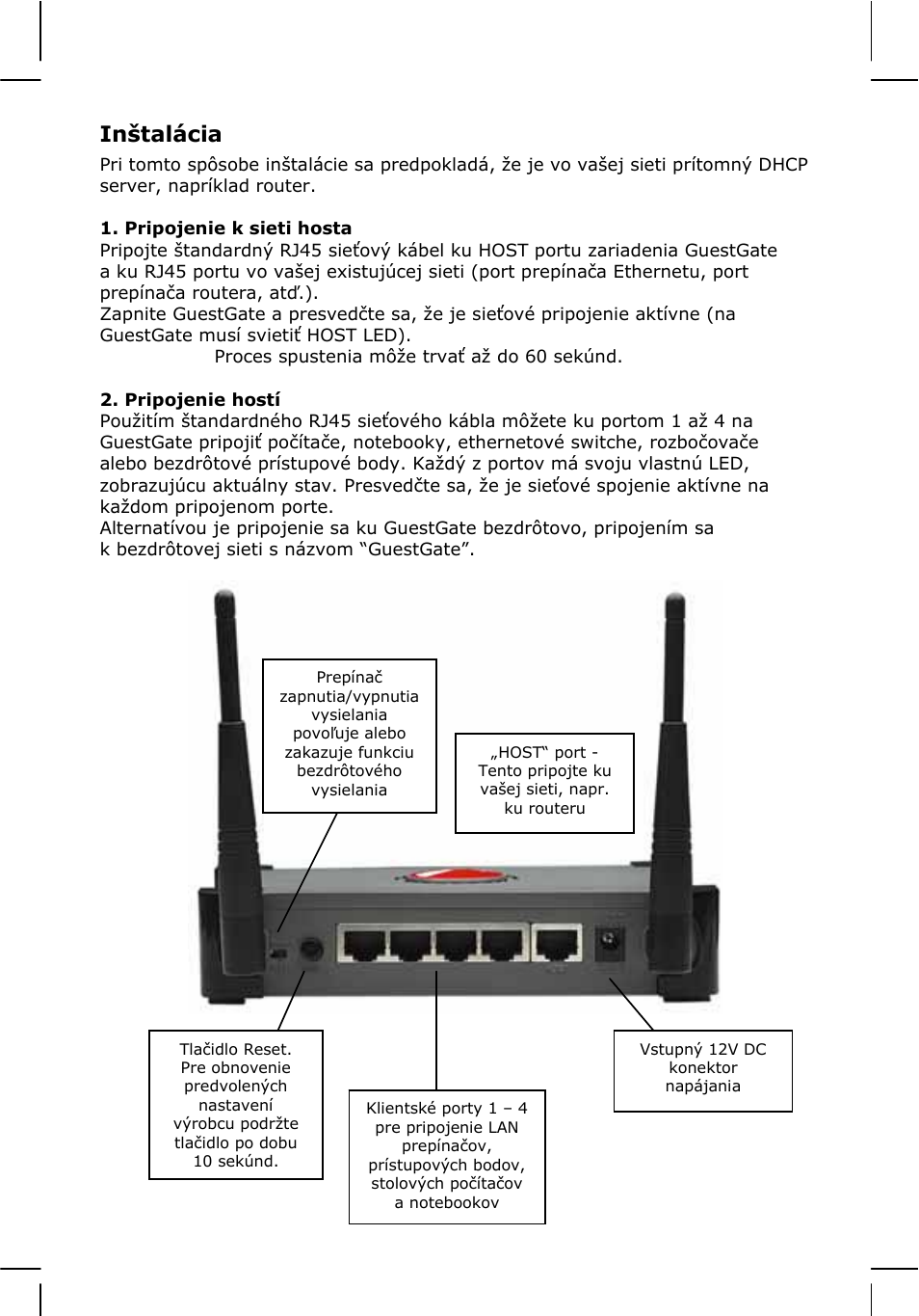 32 - inštalácia | INTELLINET NETWORK 524827 GuestGate MK II Quick Install Guide User Manual | Page 32 / 36