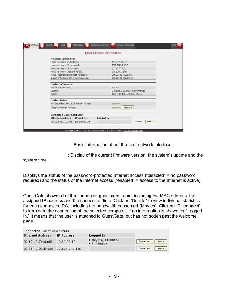 Configuration options | INTELLINET NETWORK 524827 GuestGate MK II User Manual User Manual | Page 19 / 44