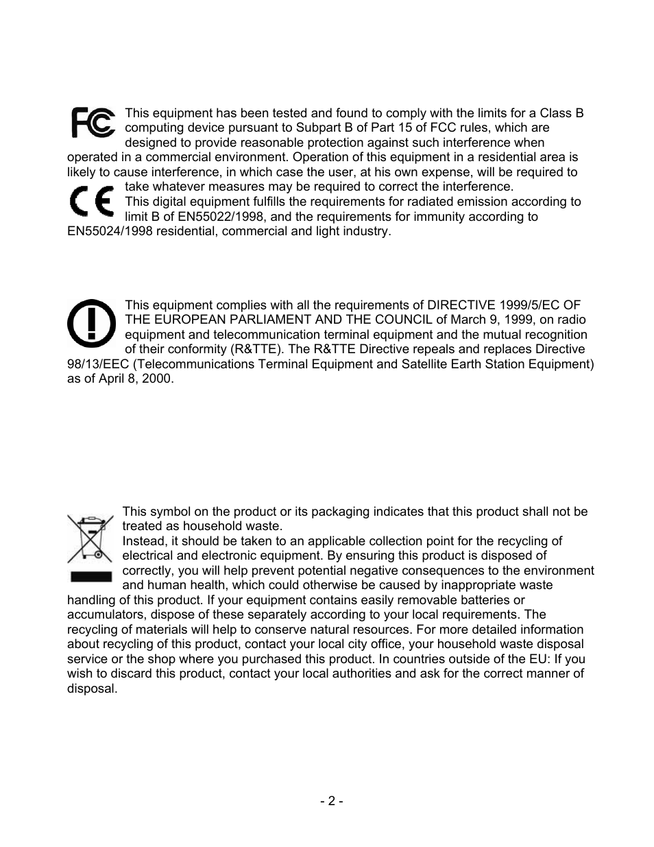 Safety and regulatory notices | INTELLINET NETWORK 524827 GuestGate MK II User Manual User Manual | Page 2 / 44