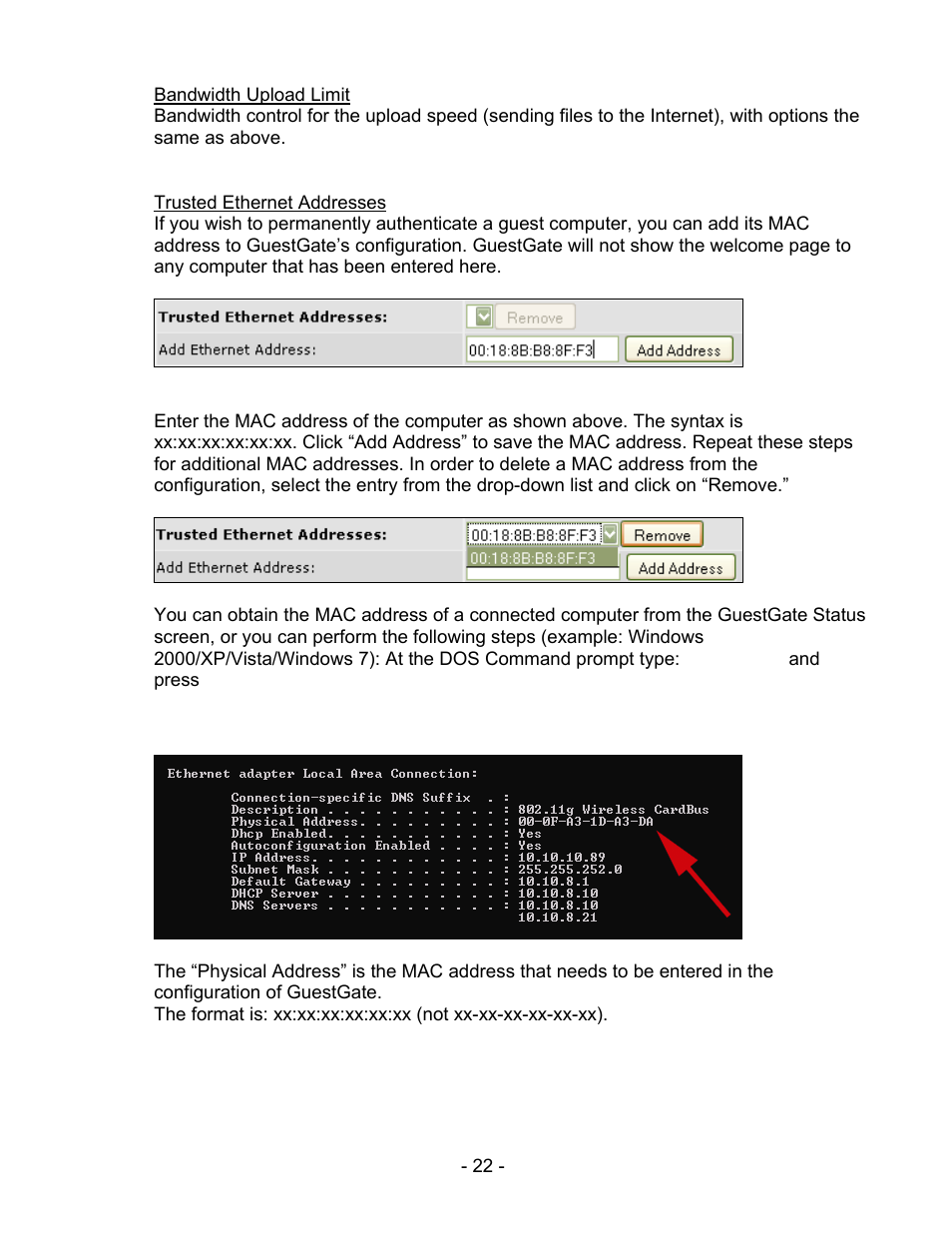 INTELLINET NETWORK 524827 GuestGate MK II User Manual User Manual | Page 22 / 44