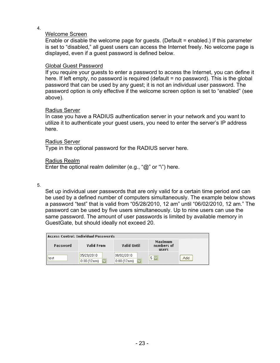 INTELLINET NETWORK 524827 GuestGate MK II User Manual User Manual | Page 23 / 44