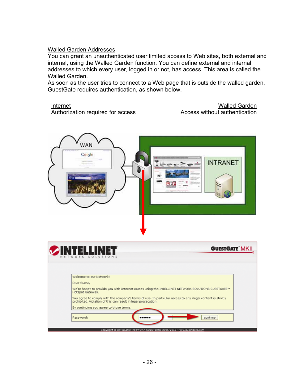 INTELLINET NETWORK 524827 GuestGate MK II User Manual User Manual | Page 26 / 44