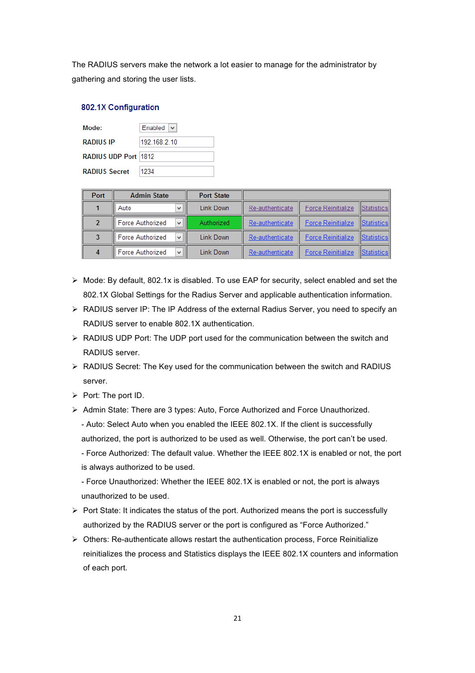 INTELLINET NETWORK 560900 24 Ports Gigabit + 4 Gigabit SFP PoE+ Web Management Ethernet Switch User Manual User Manual | Page 22 / 40