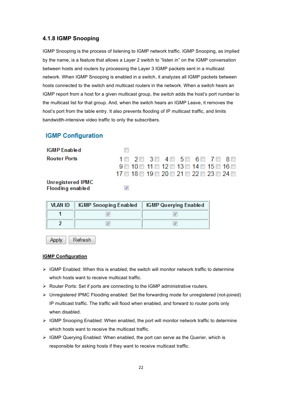 INTELLINET NETWORK 560900 24 Ports Gigabit + 4 Gigabit SFP PoE+ Web Management Ethernet Switch User Manual User Manual | Page 23 / 40