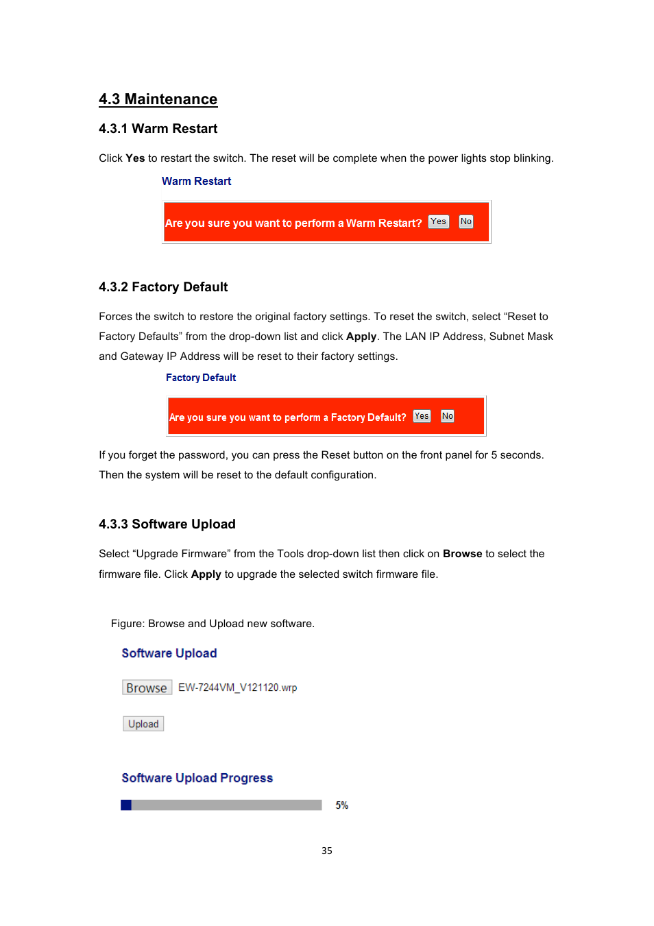 3 maintenance | INTELLINET NETWORK 560900 24 Ports Gigabit + 4 Gigabit SFP PoE+ Web Management Ethernet Switch User Manual User Manual | Page 36 / 40