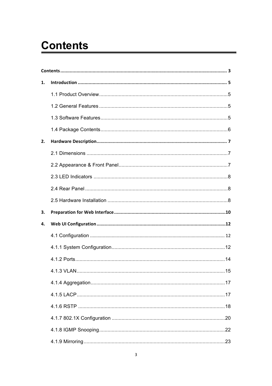 INTELLINET NETWORK 560900 24 Ports Gigabit + 4 Gigabit SFP PoE+ Web Management Ethernet Switch User Manual User Manual | Page 4 / 40