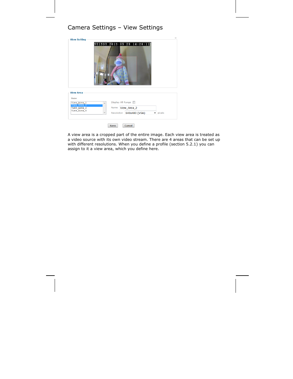 Camera settings – view settings | INTELLINET NETWORK ICC-130 User Manual User Manual | Page 50 / 78