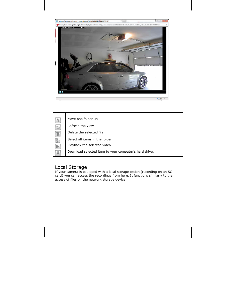 Local storage | INTELLINET NETWORK ICC-130 User Manual User Manual | Page 53 / 78