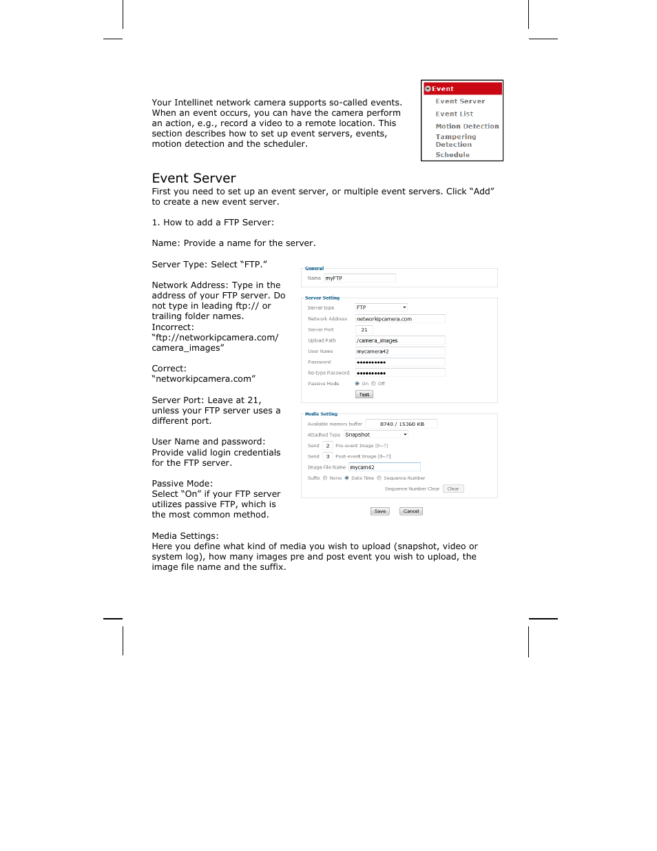 4 event, Event server | INTELLINET NETWORK ICC-130 User Manual User Manual | Page 54 / 78