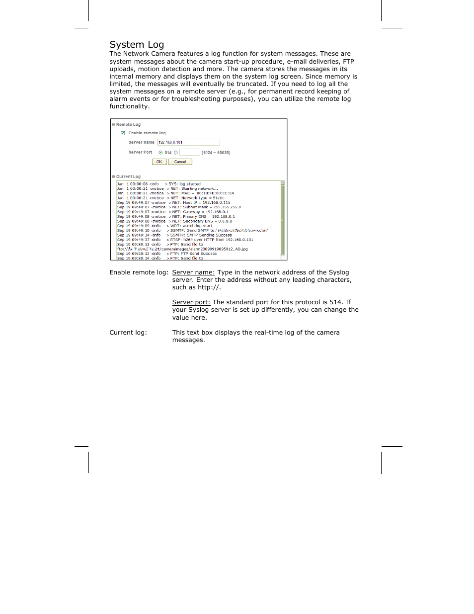 System log | INTELLINET NETWORK ICC-130 User Manual User Manual | Page 71 / 78