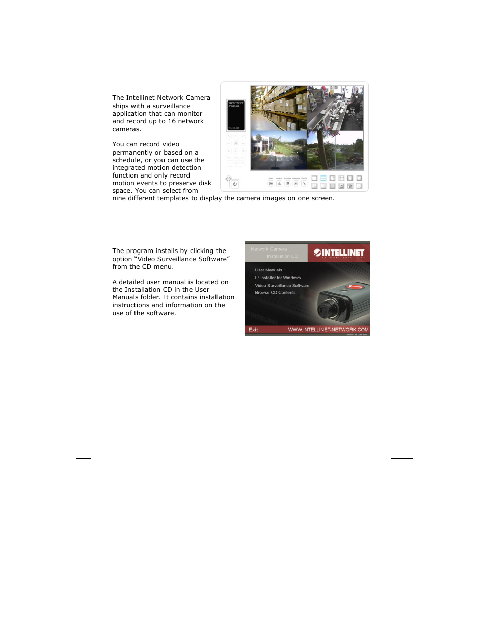 Video surveillance software, 1 function description, 2 installation | INTELLINET NETWORK ICC-130 User Manual User Manual | Page 73 / 78