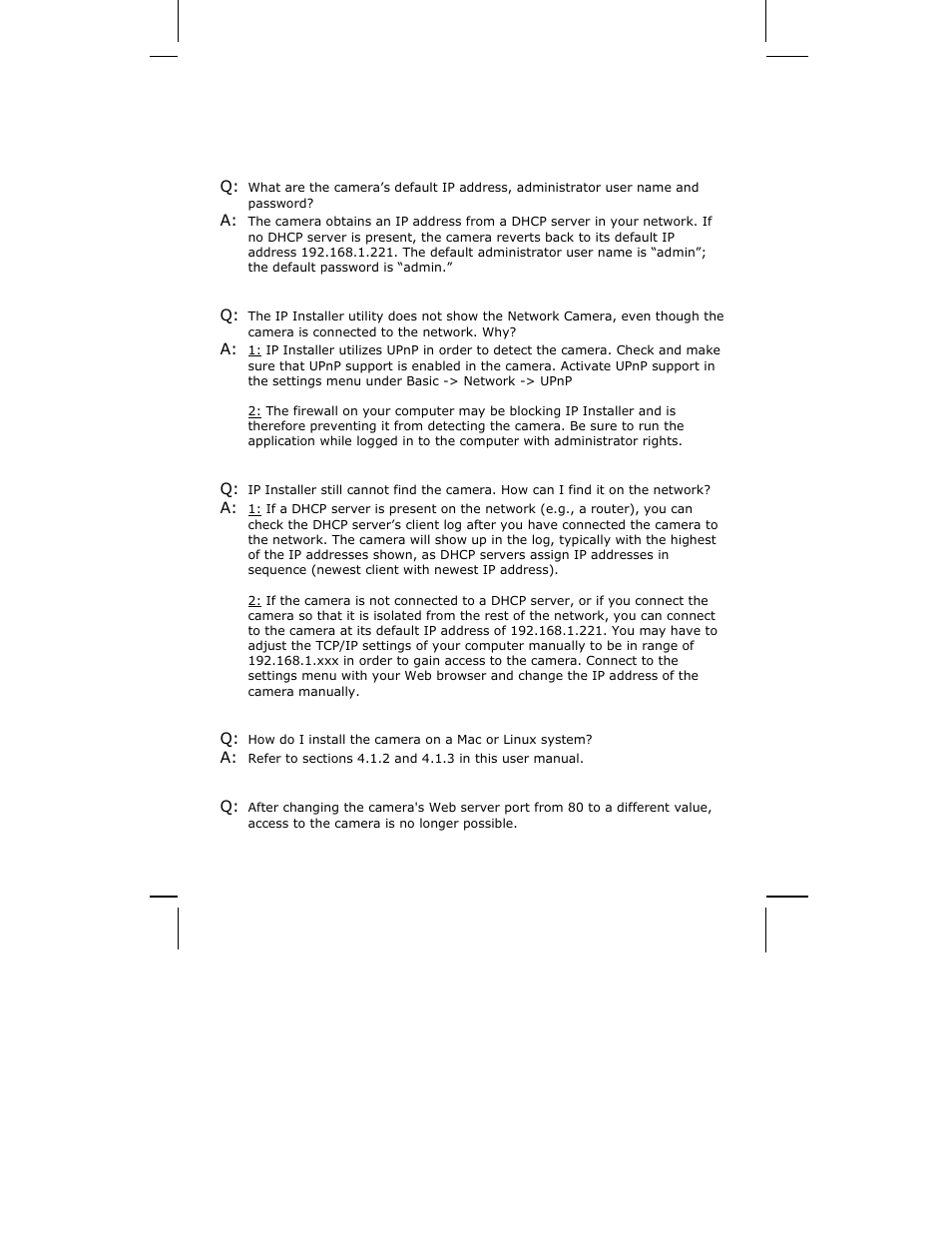Questions and answers, 1 accessing the camera | INTELLINET NETWORK ICC-130 User Manual User Manual | Page 74 / 78