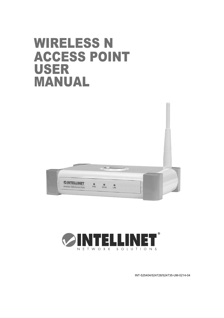 INTELLINET NETWORK 524735 Wireless 300N PoE Access Point User Manual User Manual | 80 pages