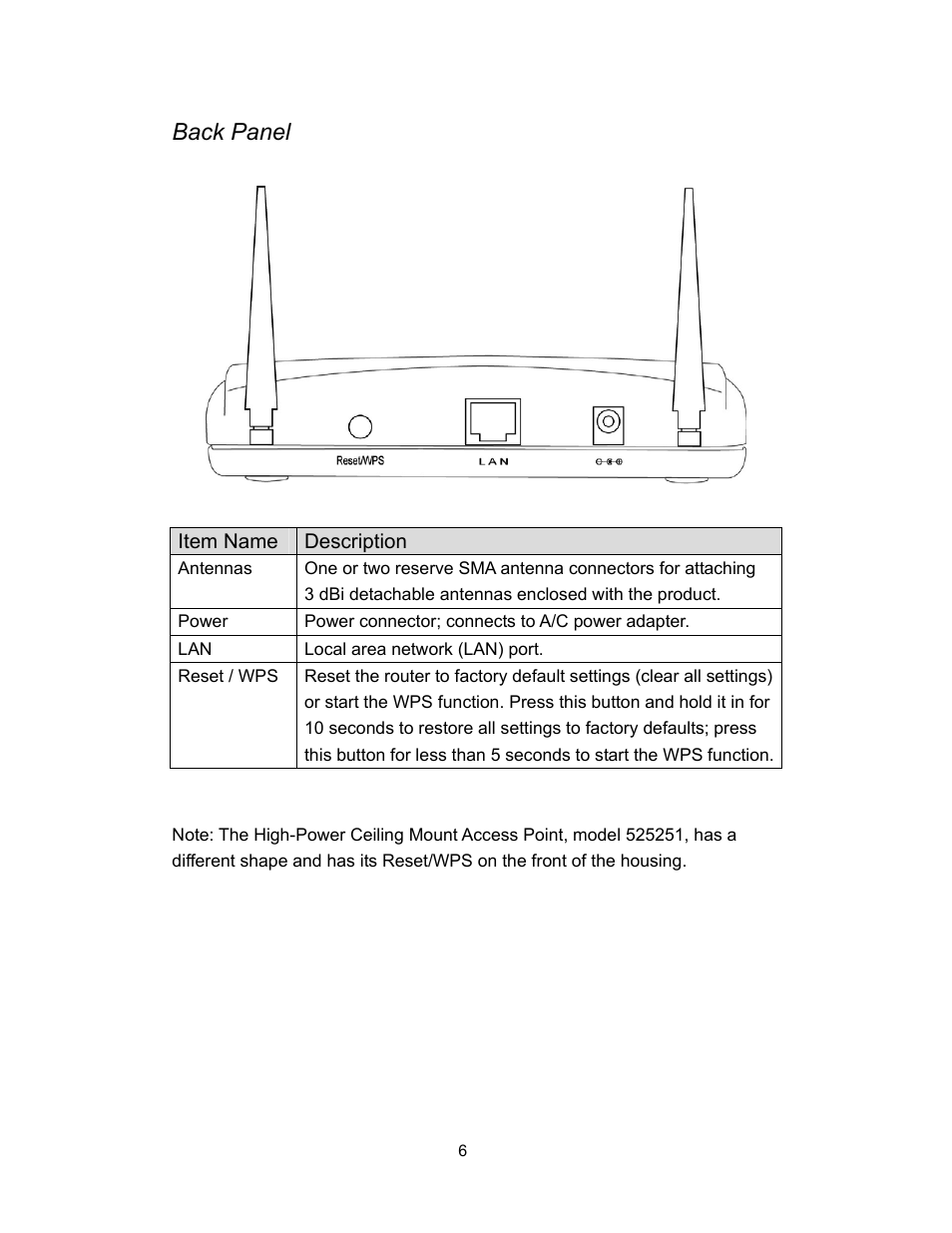 Back panel | INTELLINET NETWORK 525251 300N High-Power PoE Access Point User Manual User Manual | Page 12 / 80