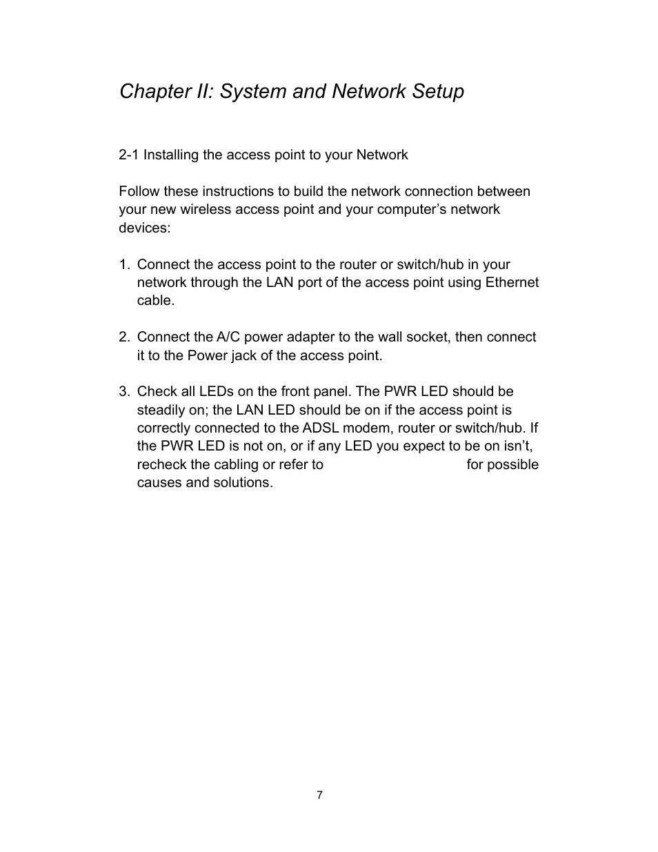 Chapter ii: system and network setup | INTELLINET NETWORK 525251 300N High-Power PoE Access Point User Manual User Manual | Page 13 / 80