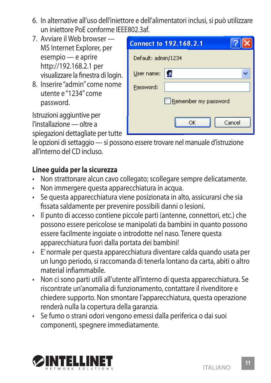 INTELLINET NETWORK 524711 Wireless 300N Outdoor PoE Access Point Quick Install Guide User Manual | Page 11 / 16