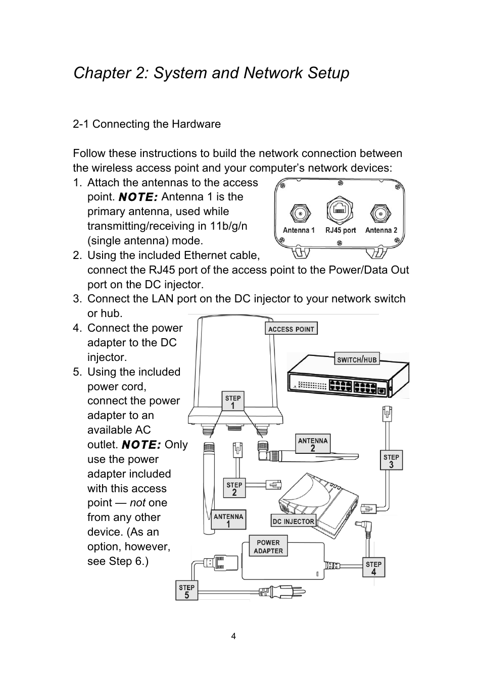 Chapter 2: system and network setup | INTELLINET NETWORK 524711 Wireless 300N Outdoor PoE Access Point User Manual User Manual | Page 10 / 82