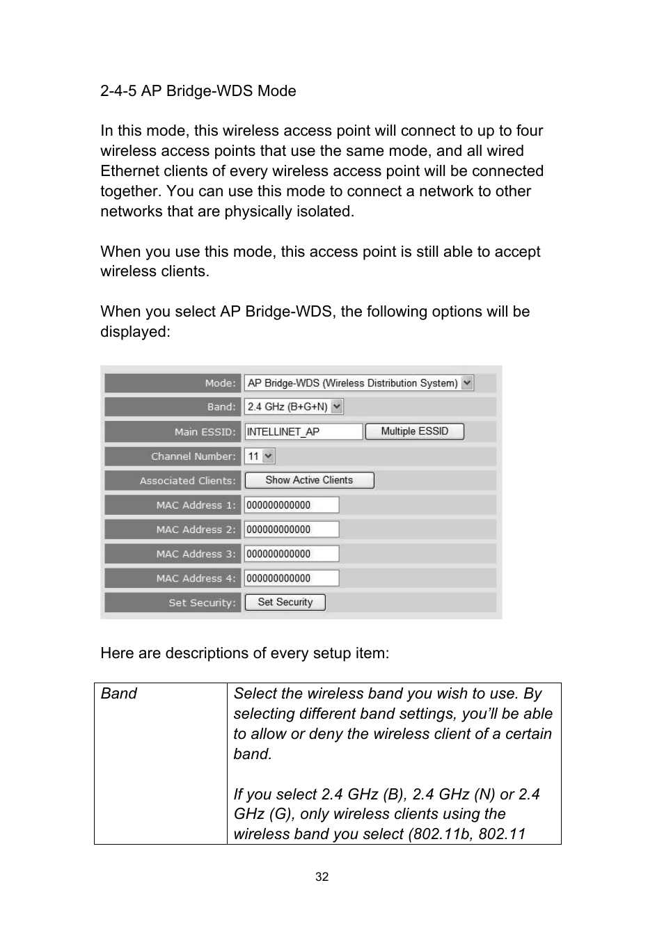 INTELLINET NETWORK 524711 Wireless 300N Outdoor PoE Access Point User Manual User Manual | Page 38 / 82