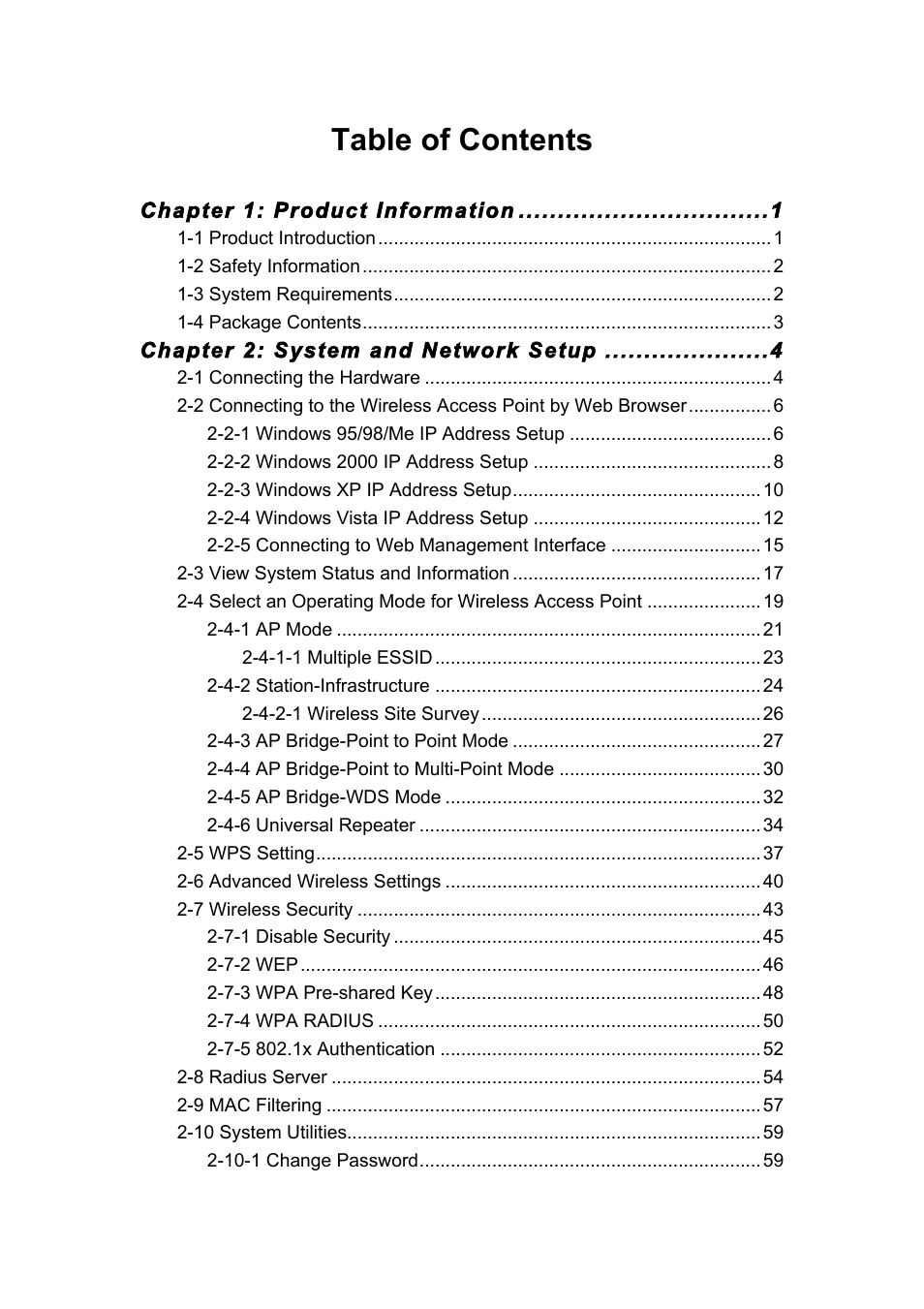 INTELLINET NETWORK 524711 Wireless 300N Outdoor PoE Access Point User Manual User Manual | Page 5 / 82