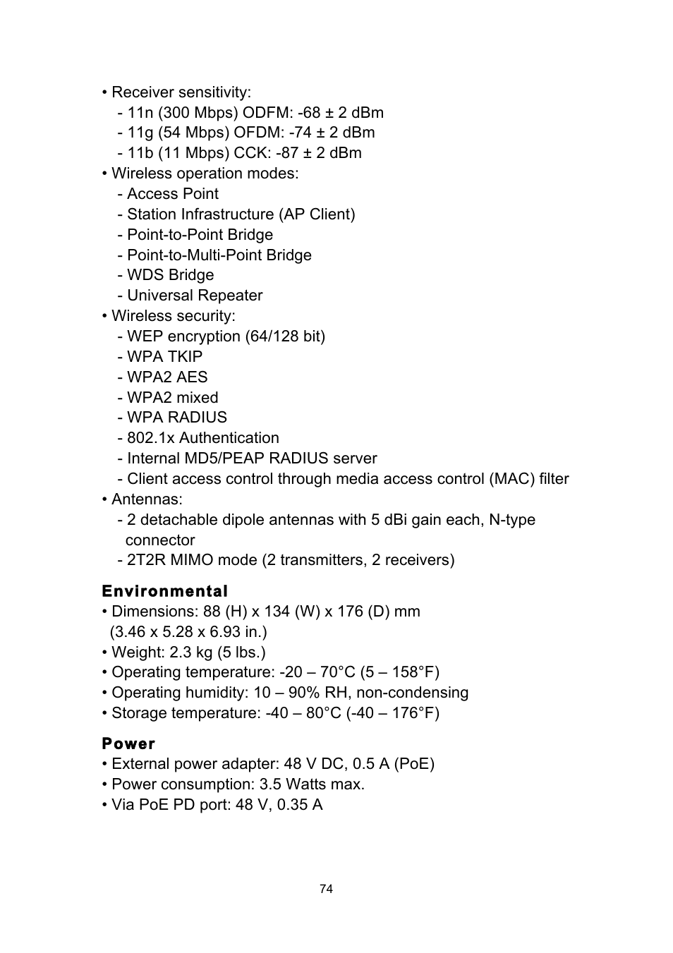 INTELLINET NETWORK 524711 Wireless 300N Outdoor PoE Access Point User Manual User Manual | Page 80 / 82