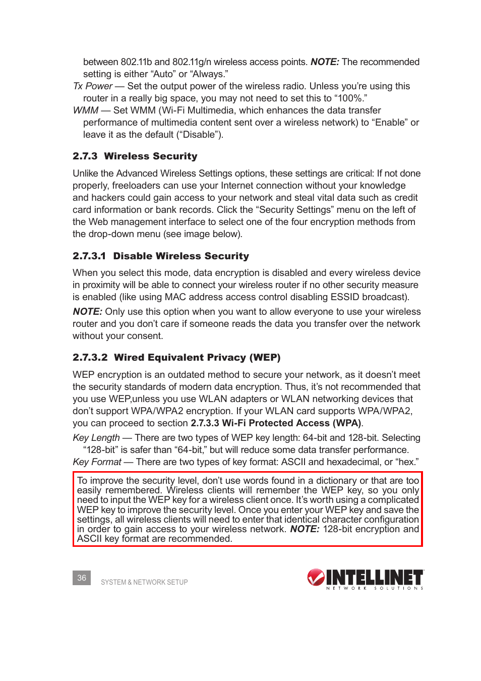 INTELLINET NETWORK 525268 User Manual User Manual | Page 36 / 75