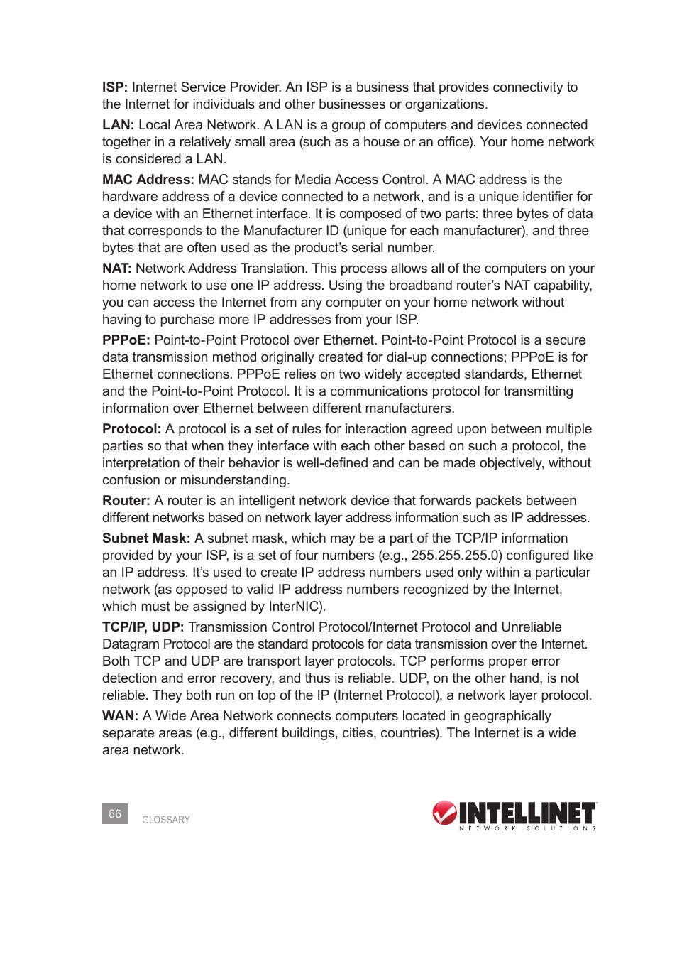 INTELLINET NETWORK 525268 User Manual User Manual | Page 66 / 75
