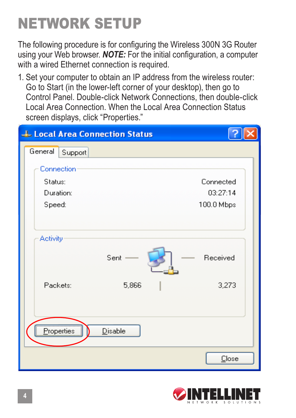 Network setup | INTELLINET NETWORK 524681 Quick Install Guide User Manual | Page 4 / 16
