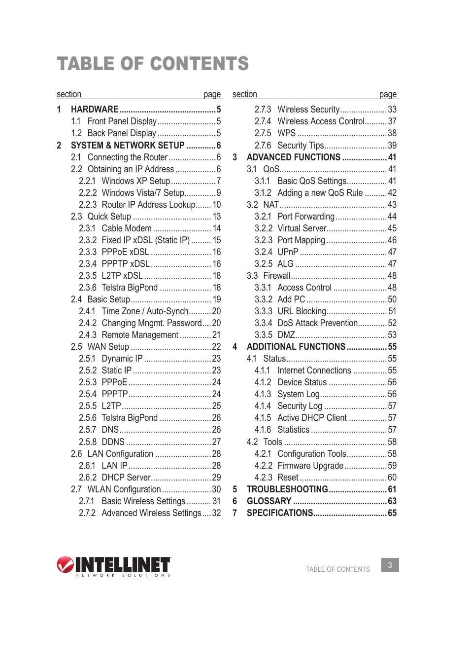 INTELLINET NETWORK 524445 User Manual User Manual | Page 3 / 70