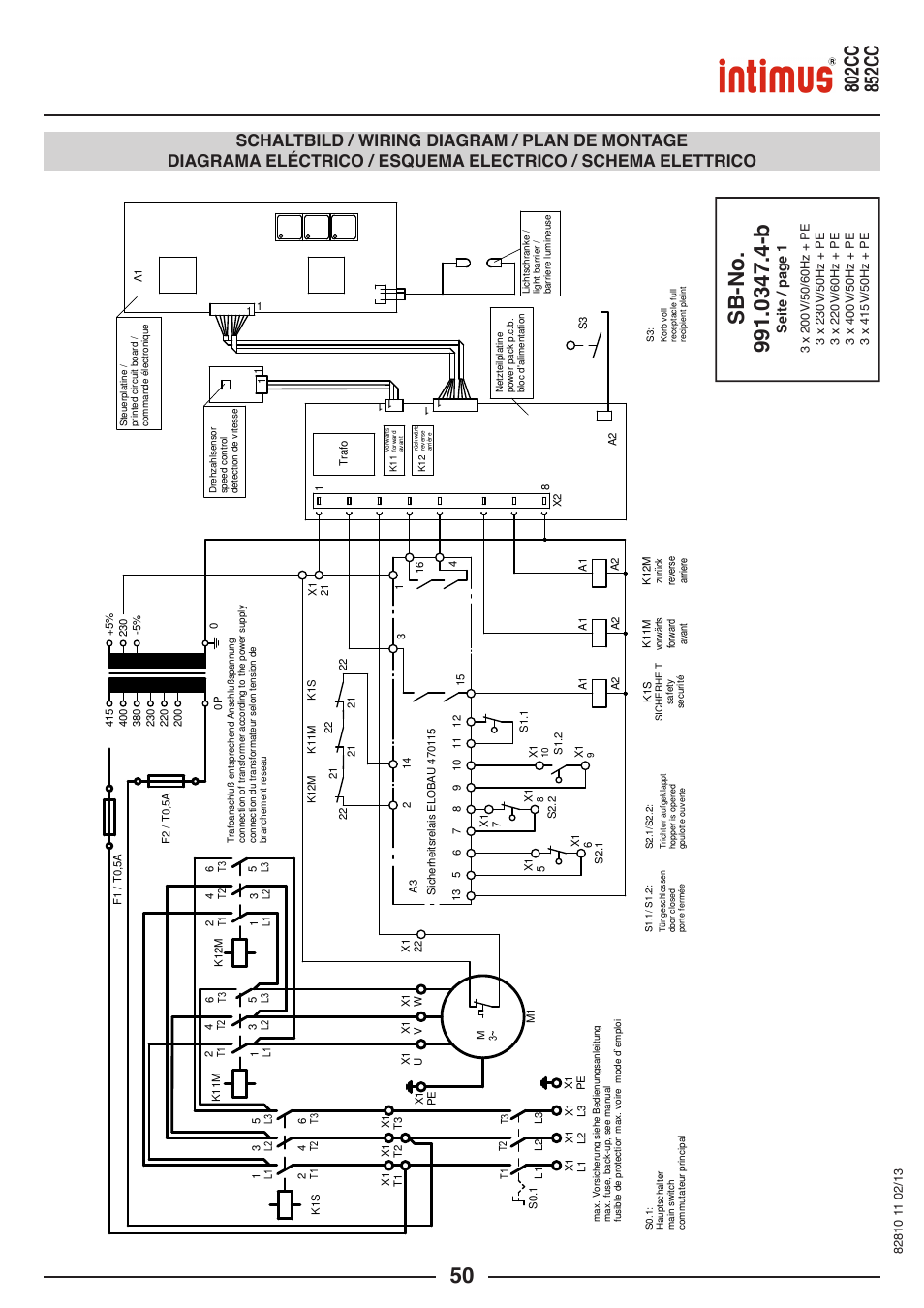 Seite / page 1 | intimus 802 CC User Manual | Page 50 / 56