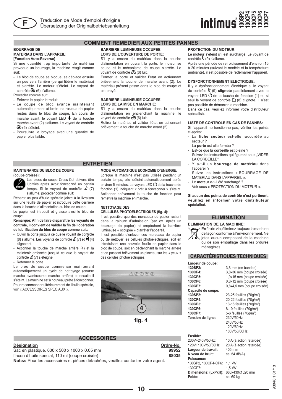 Fig. 4 | intimus 130 CP7 User Manual | Page 10 / 56