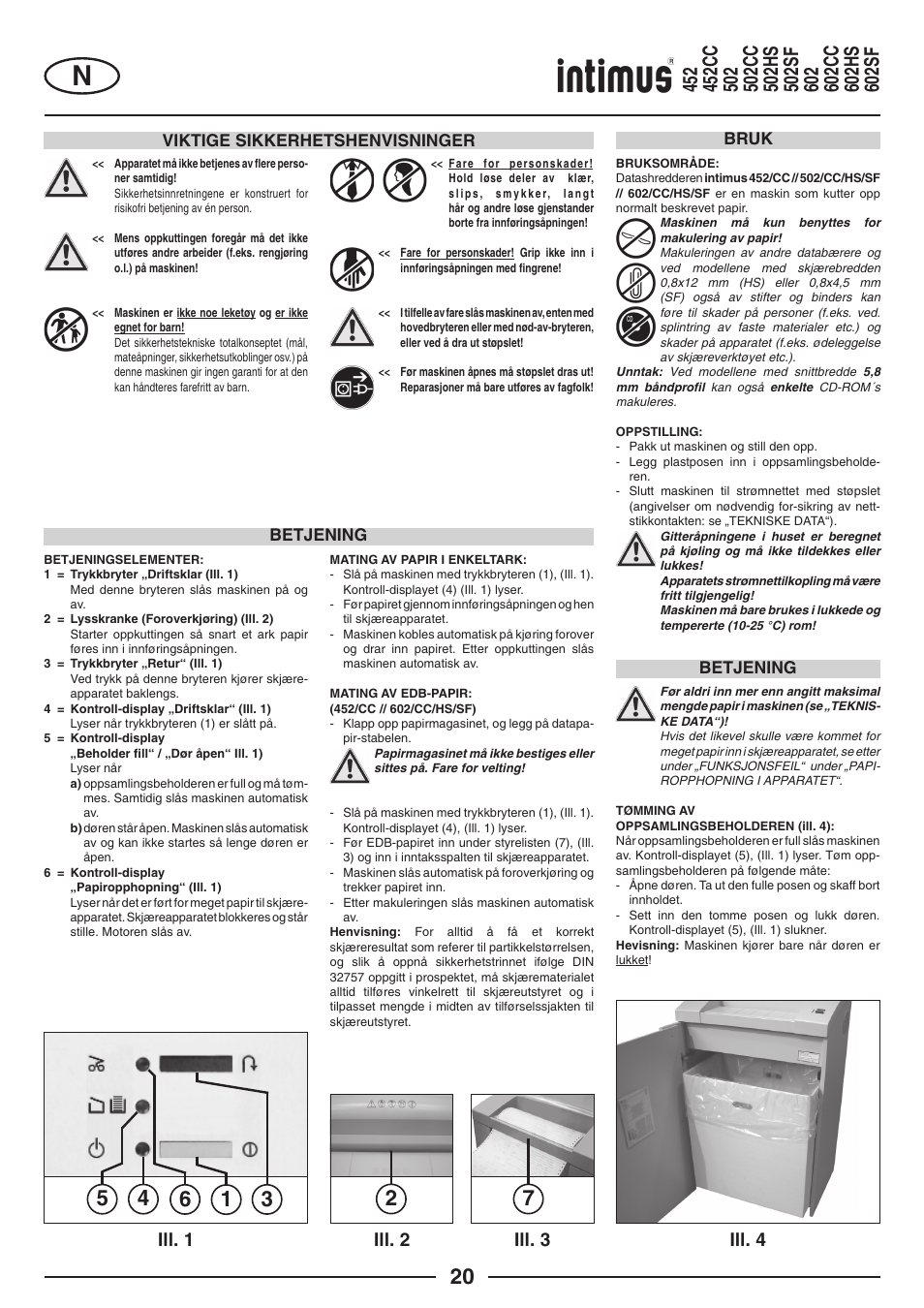 Ill. 2 ill. 3, Ill. 4, Ill. 1 | intimus Modelis 684 User Manual | Page 20 / 48