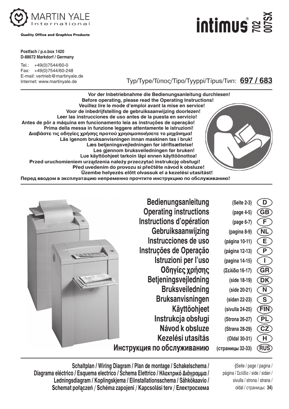 intimus 702 User Manual | 36 pages