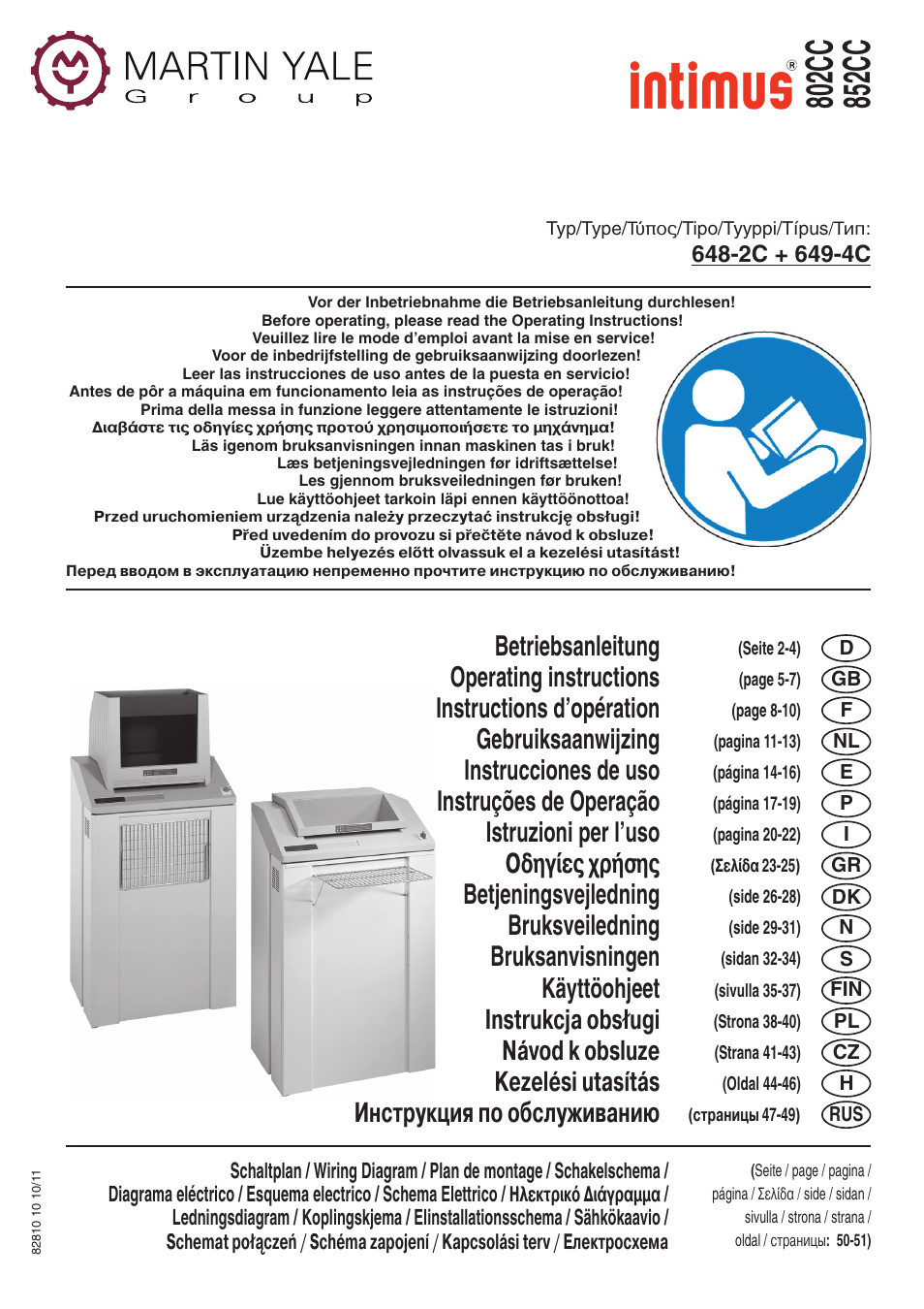 intimus 852 CC User Manual | 56 pages