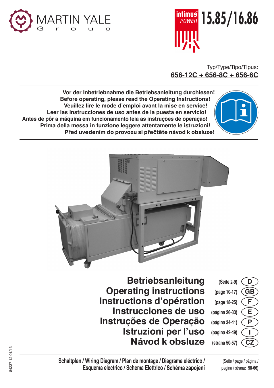 intimus POWER 16.86 User Manual | 68 pages