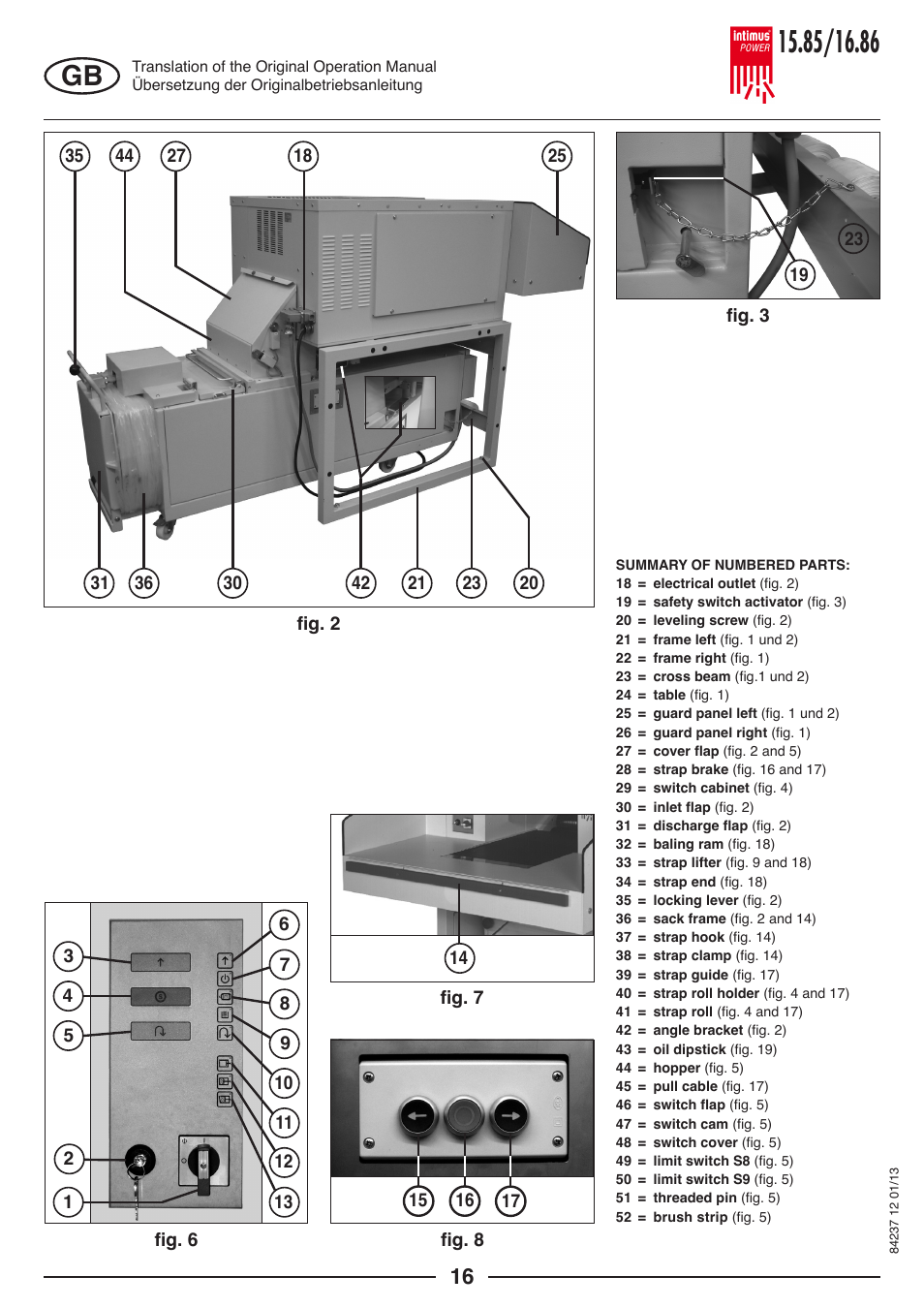 intimus POWER 16.86 User Manual | Page 16 / 68