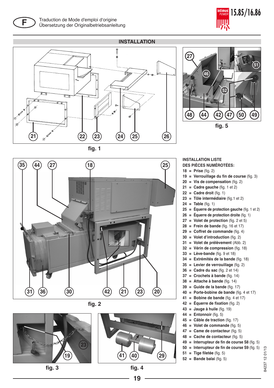 intimus POWER 16.86 User Manual | Page 19 / 68