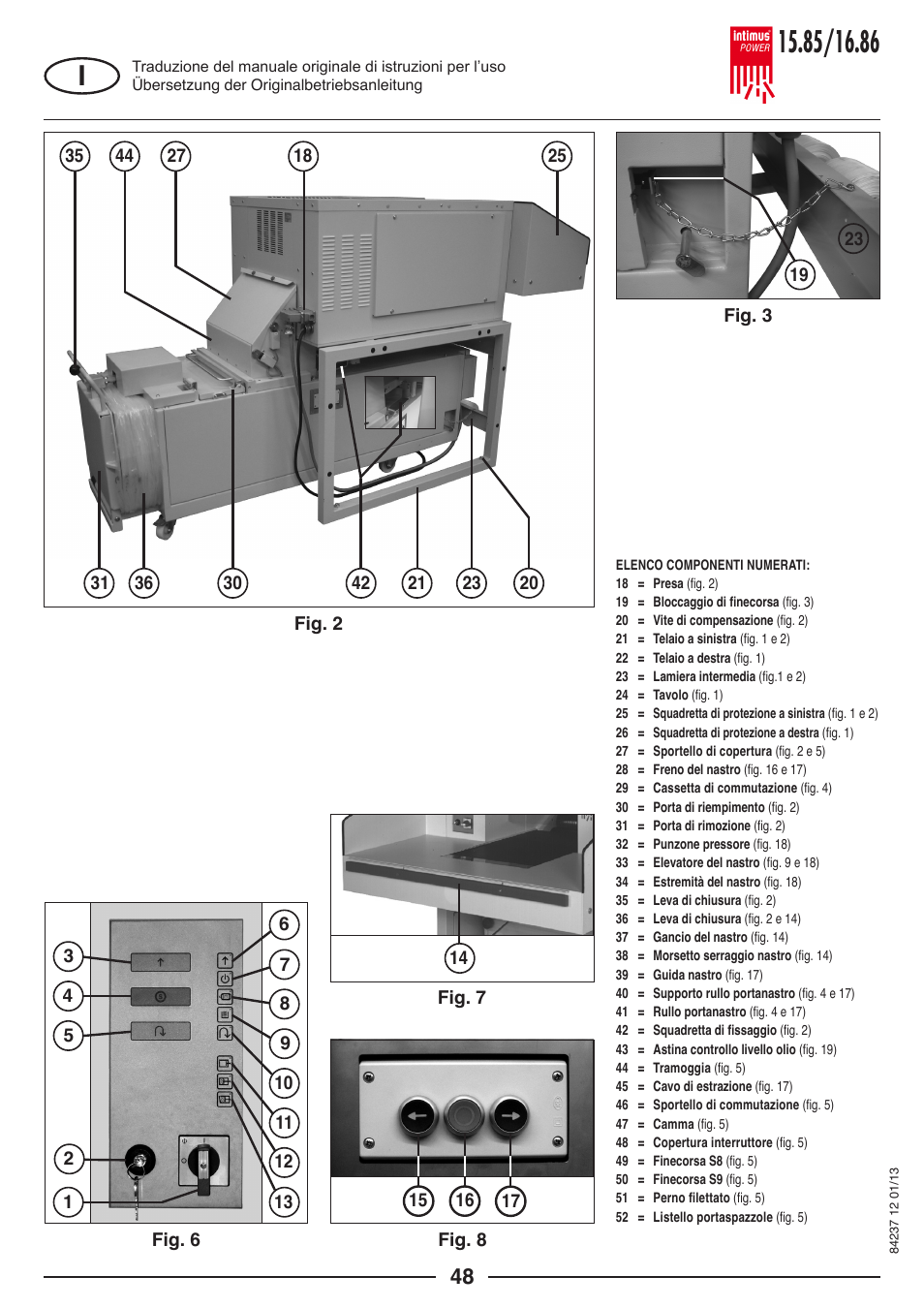 intimus POWER 16.86 User Manual | Page 48 / 68