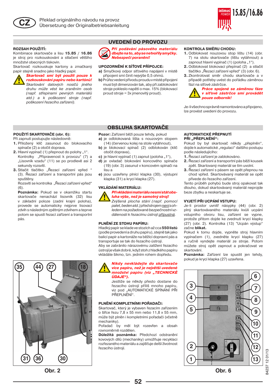 Obr. 2 obr. 6 | intimus POWER 16.86 User Manual | Page 52 / 68