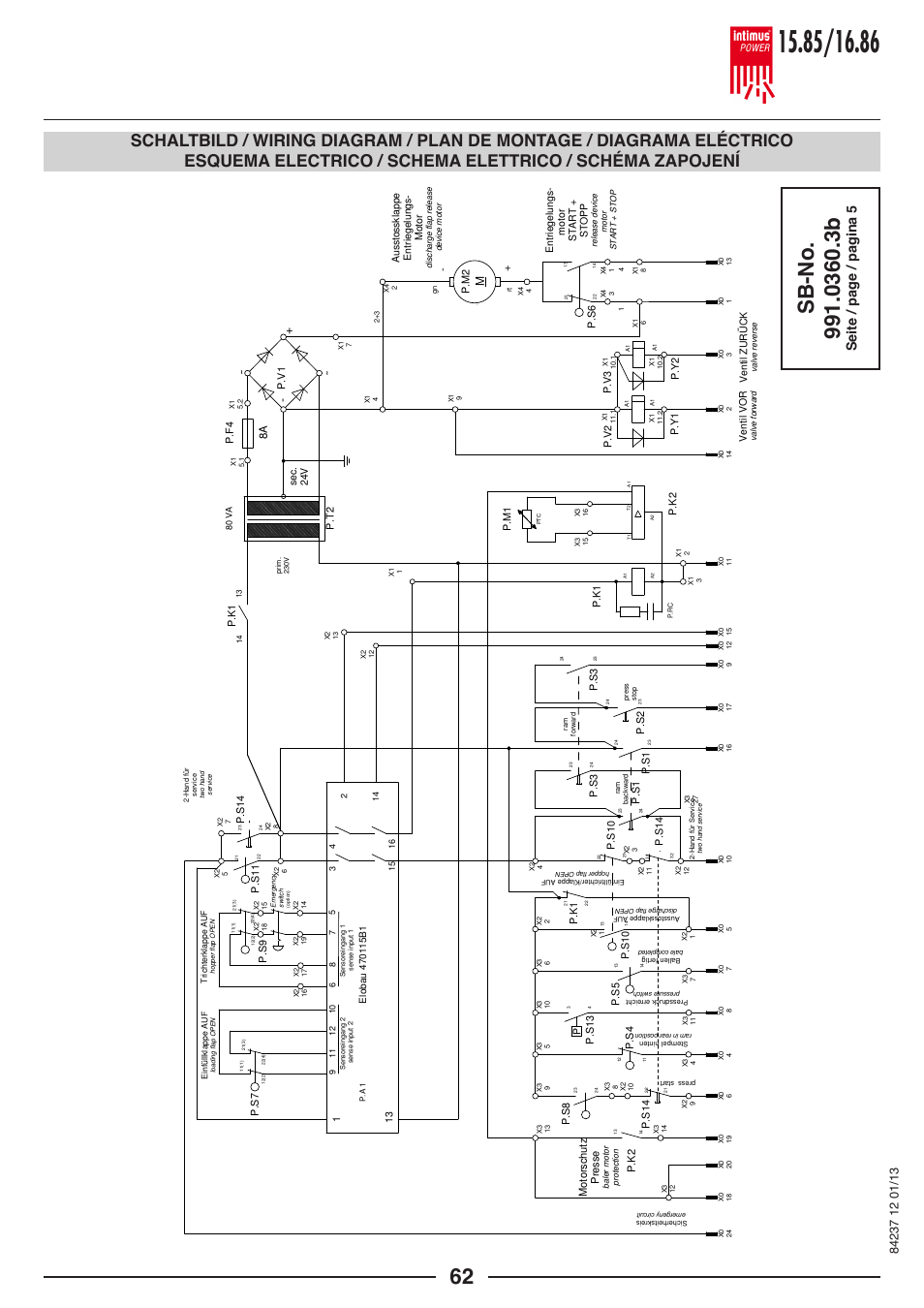 Seite / page / pagina 5 | intimus POWER 16.86 User Manual | Page 62 / 68