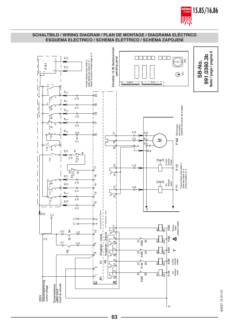 A1 a e, Seite / page / pagina 6 | intimus POWER 16.86 User Manual | Page 63 / 68
