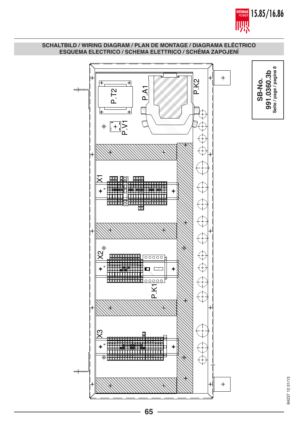 X3 x 2 p .k 1, Seite / page / pagina 8 | intimus POWER 16.86 User Manual | Page 65 / 68