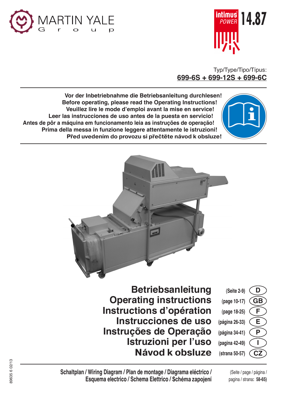 intimus POWER 14.87 User Manual | 68 pages