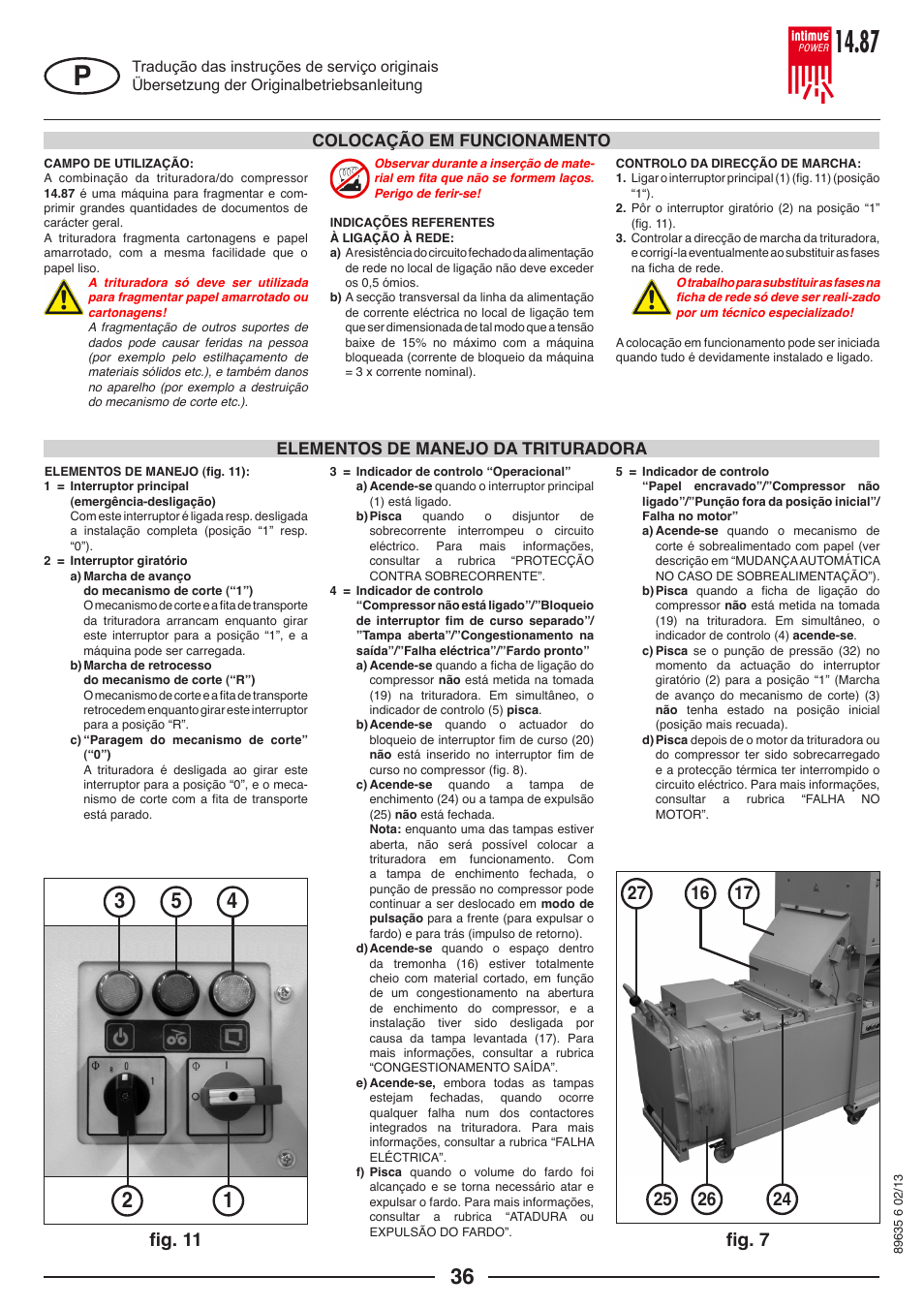 Fig. 11 | intimus POWER 14.87 User Manual | Page 36 / 68