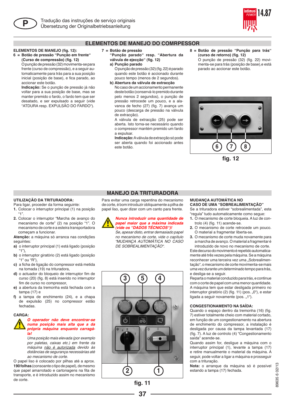 Fig. 11 | intimus POWER 14.87 User Manual | Page 37 / 68