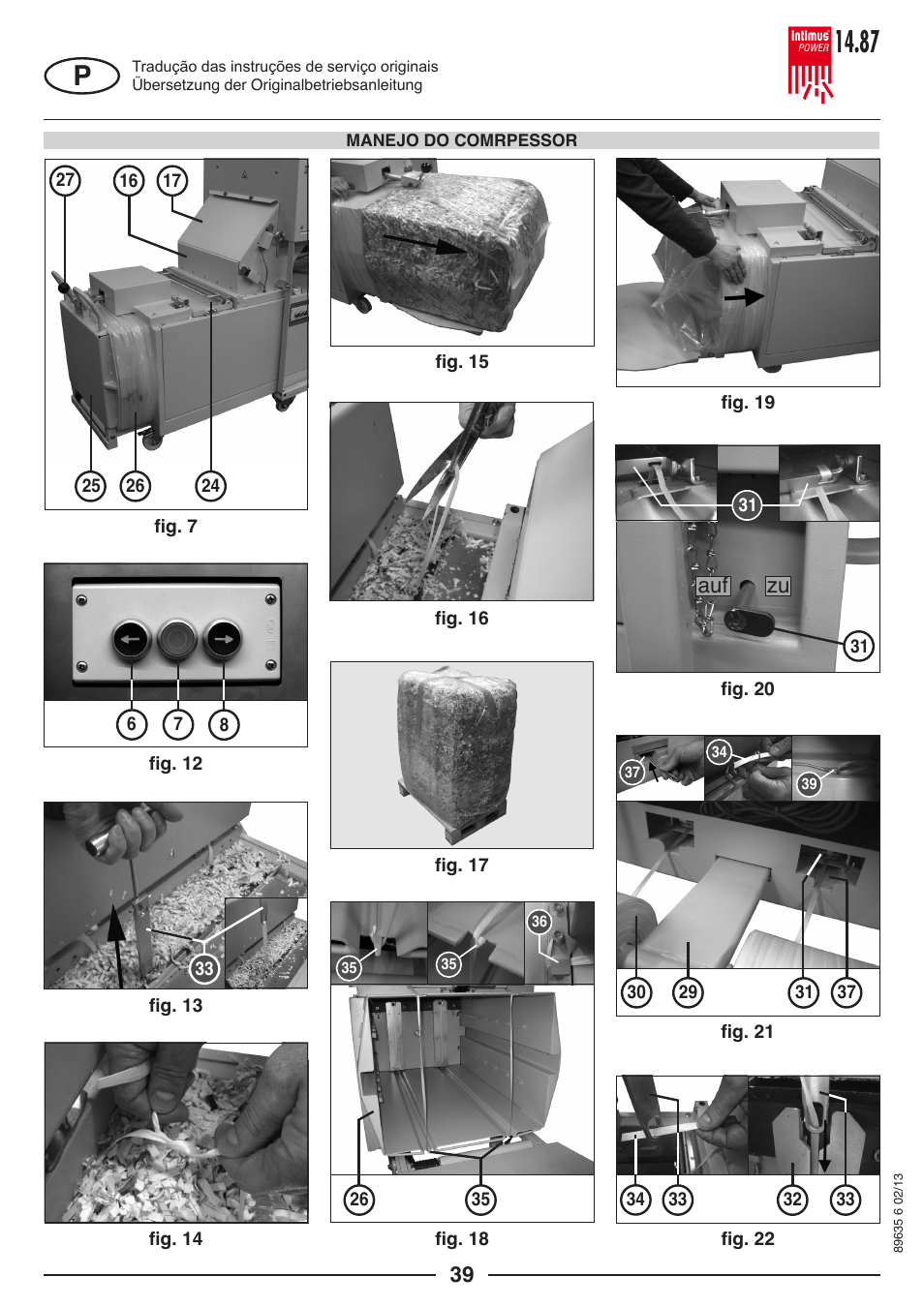 intimus POWER 14.87 User Manual | Page 39 / 68