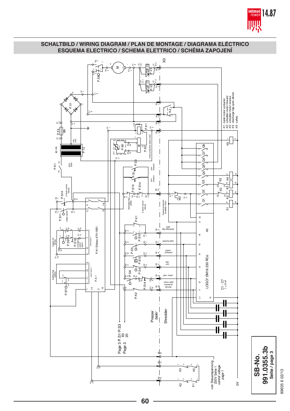 Seite / page 3 | intimus POWER 14.87 User Manual | Page 60 / 68