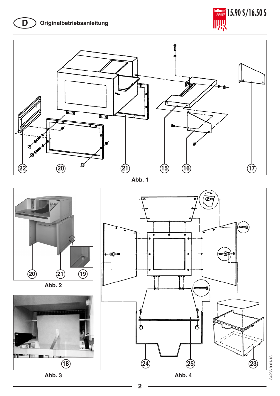 intimus POWER 16.50 S User Manual | Page 2 / 48