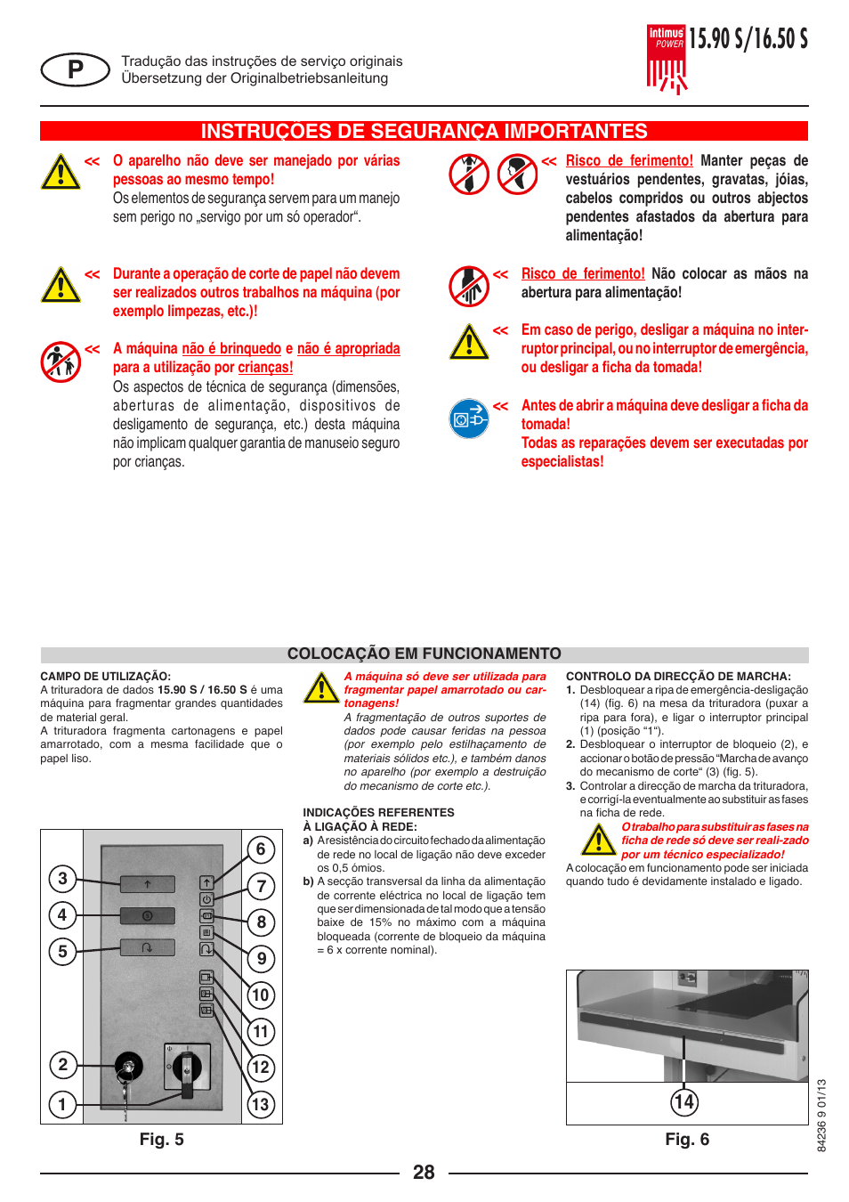 Instruções de segurança importantes, Fig. 6 | intimus POWER 16.50 S User Manual | Page 28 / 48